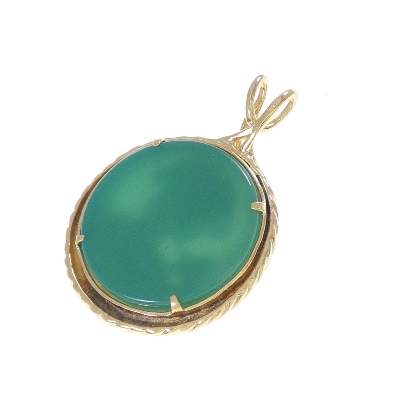 K18YG メノウカメオ ペンダント