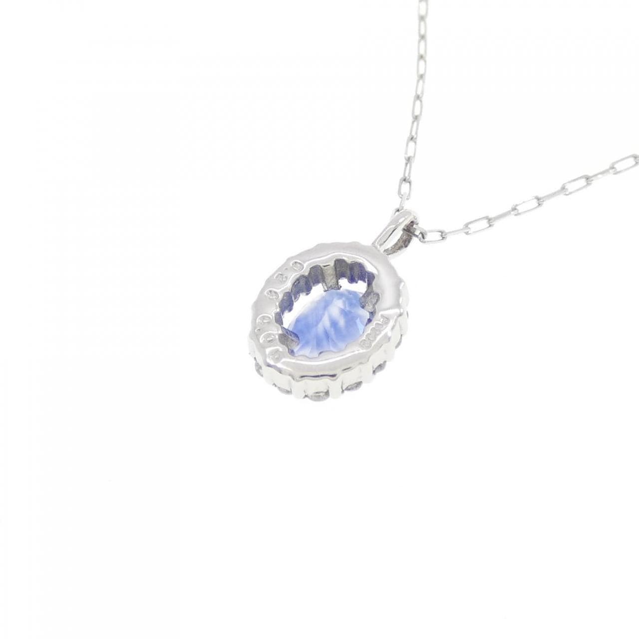 [BRAND NEW] PT Sapphire Necklace 0.20CT