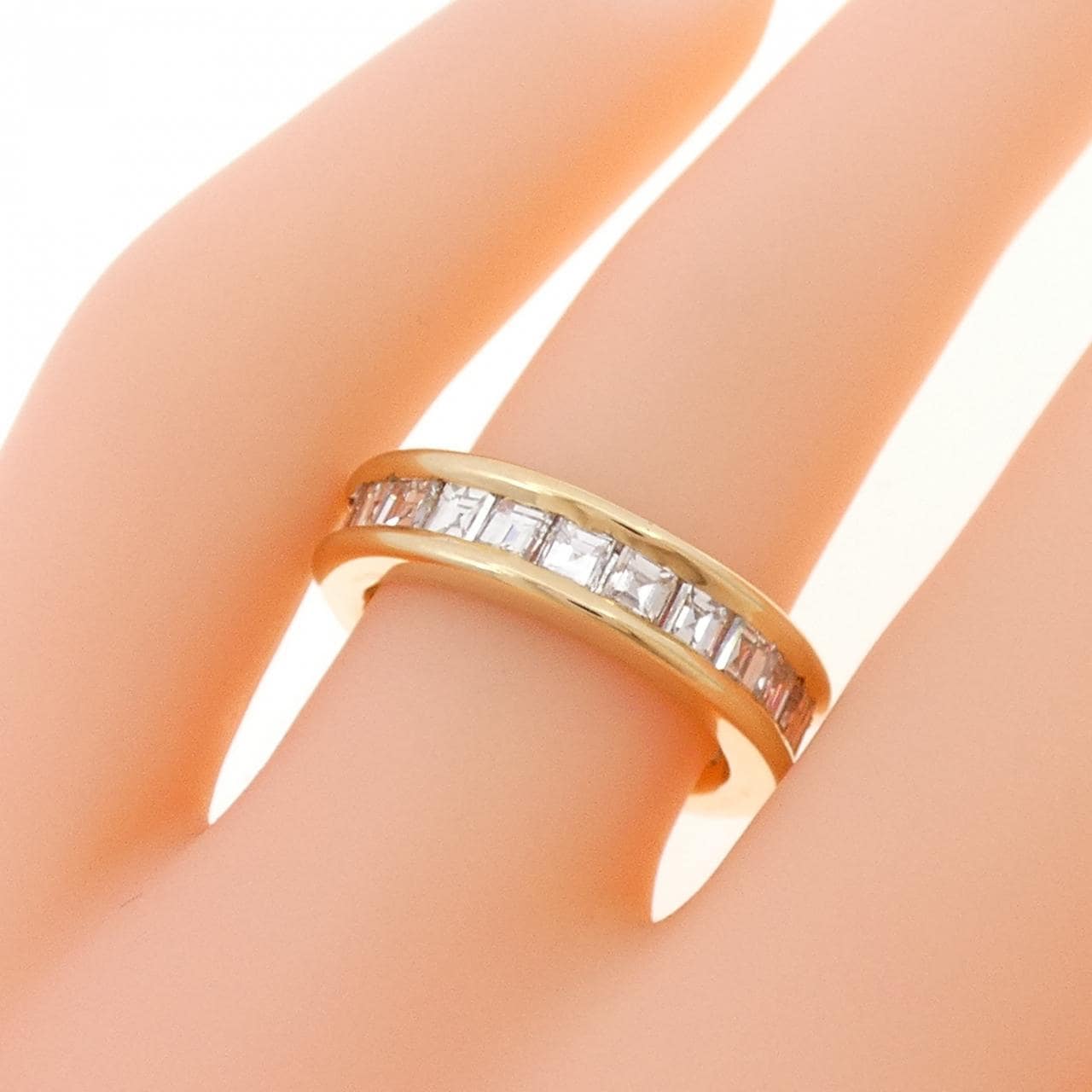 K18YG Full Eternity Diamond Ring 2.12CT