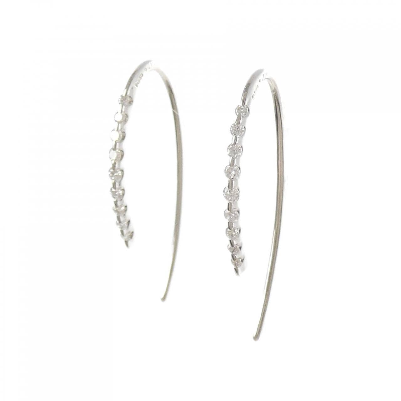 PT950 ダイヤモンド ピアス 0.20CT