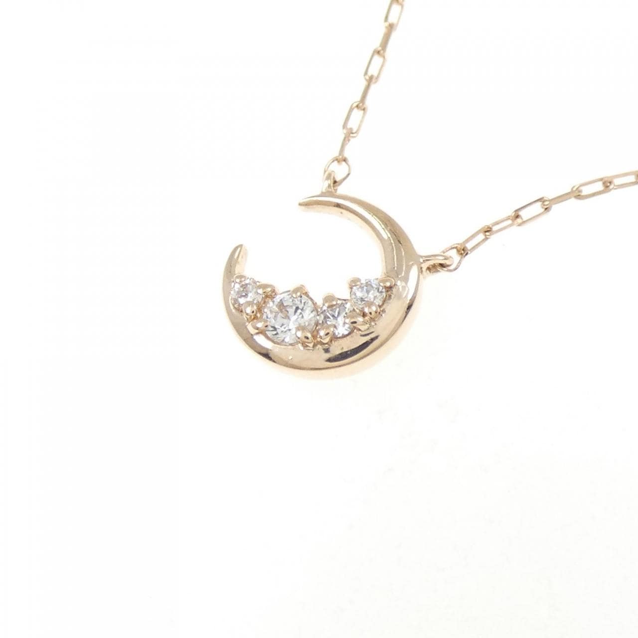 4゜C ムーン キュービックジルコニア ネックレス