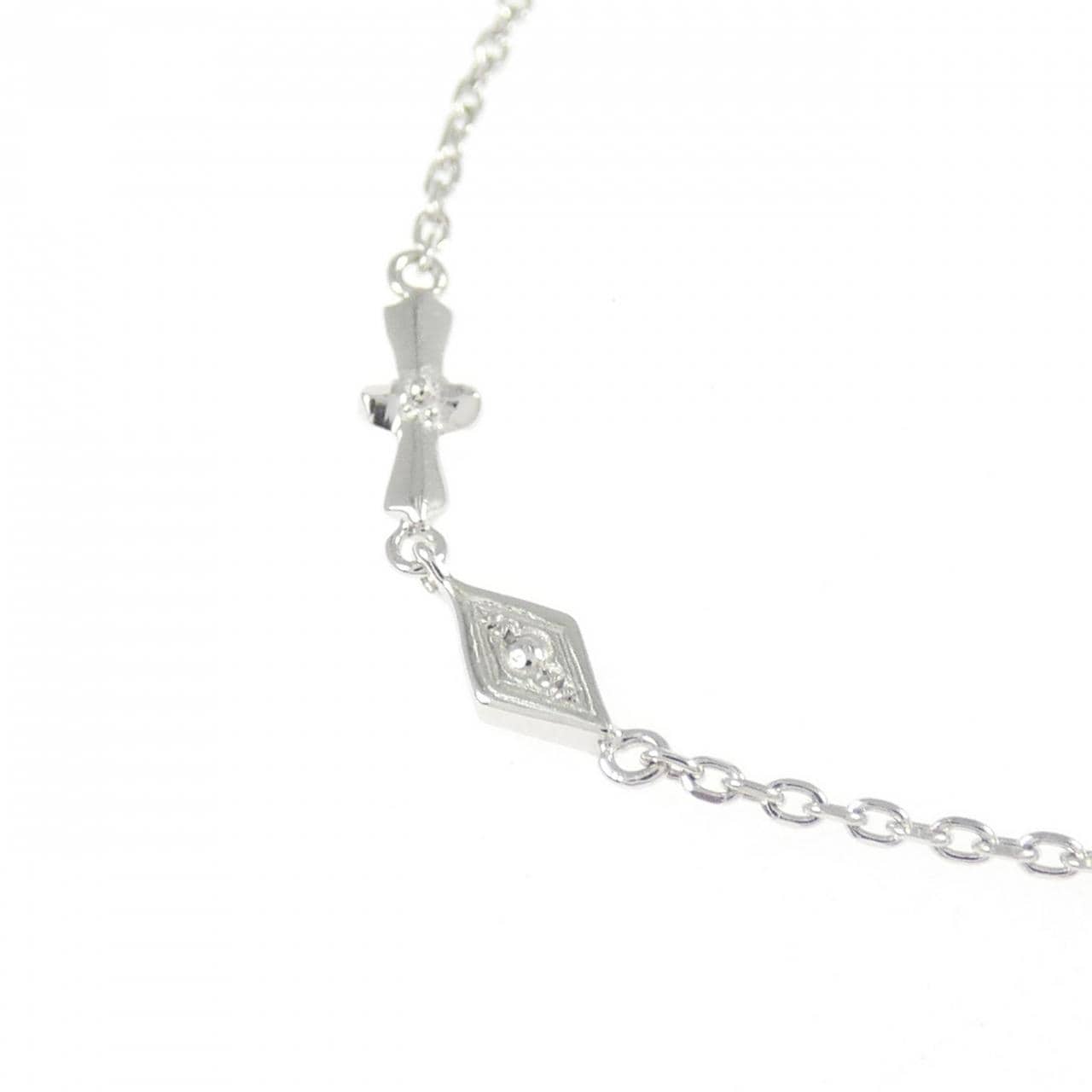 K18WG ダイヤモンド ネックレス 0.04CT