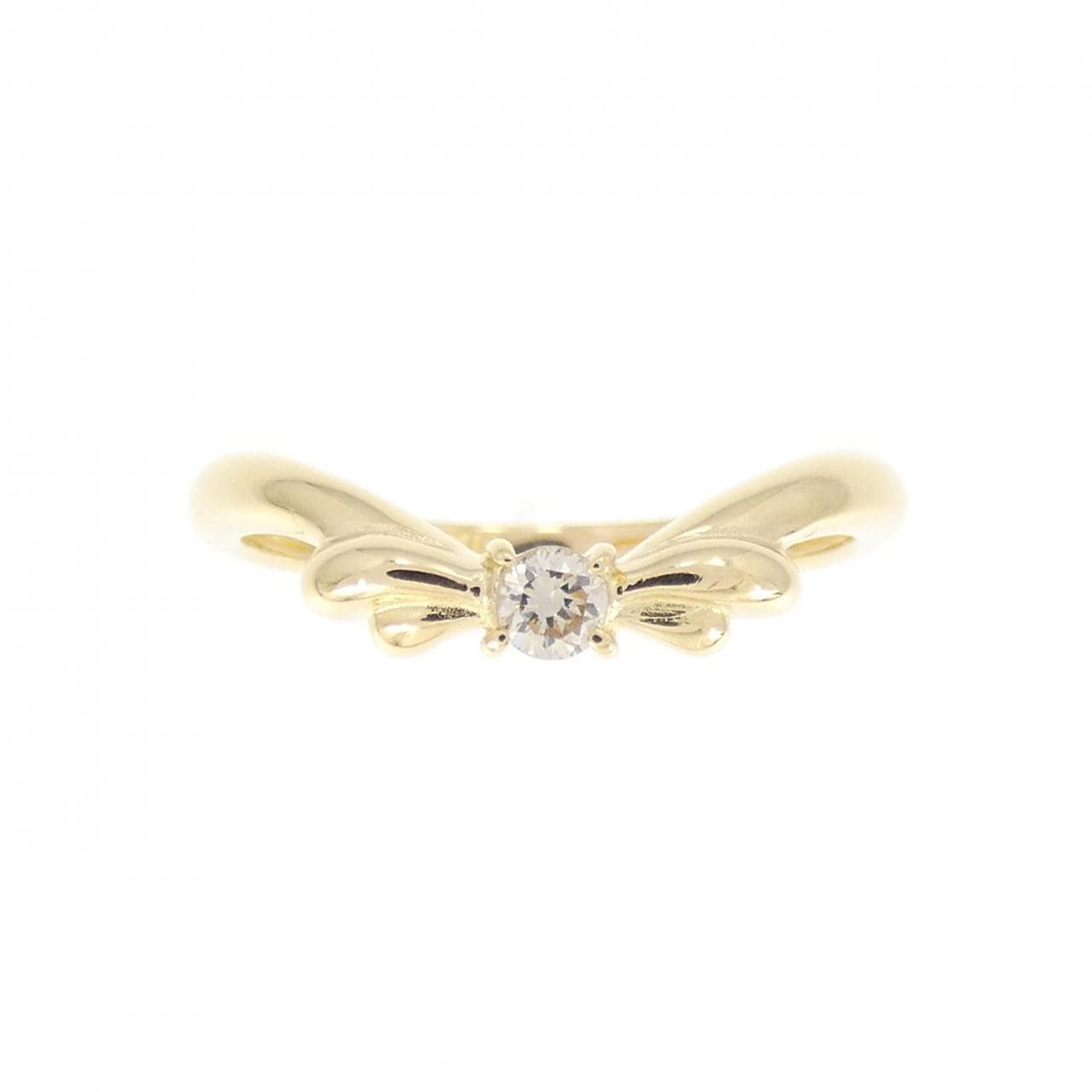 K18YG ダイヤモンド リング 0.06CT