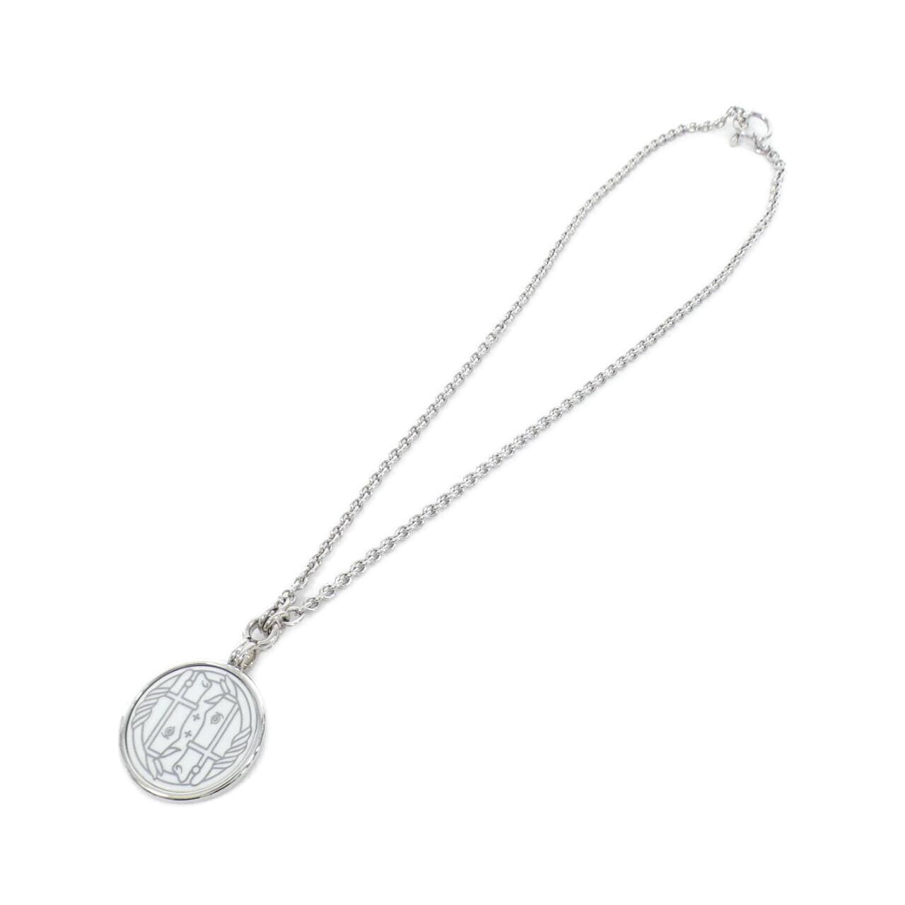 HERMES QUADRIGE Medaille PM 982311FP Necklace