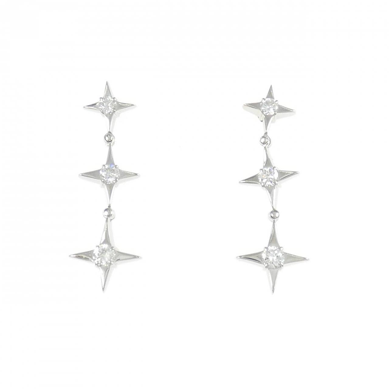 PT900 ダイヤモンド ピアス 0.44CT