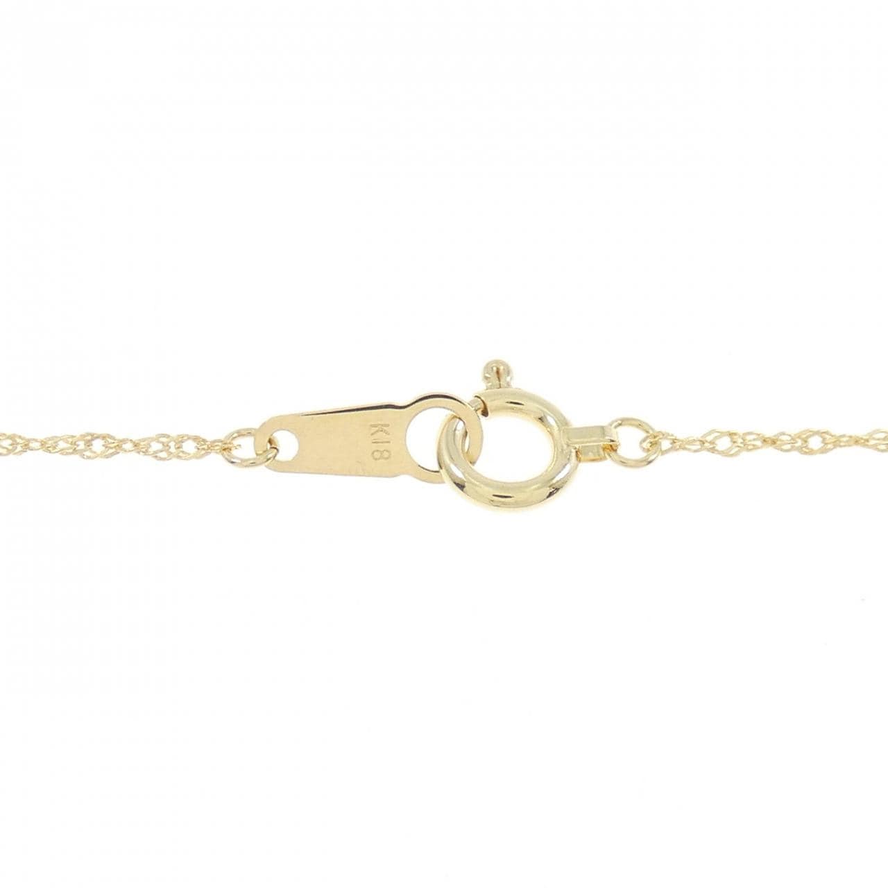 K18YG ダイヤモンド ネックレス 0.1CT