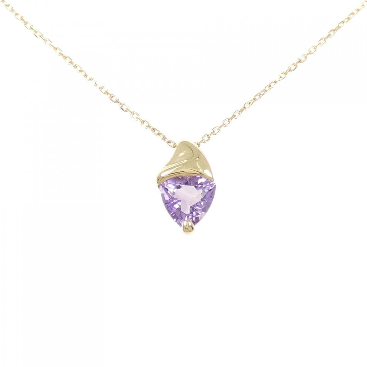 K18YG アメジスト ネックレス 0.85CT