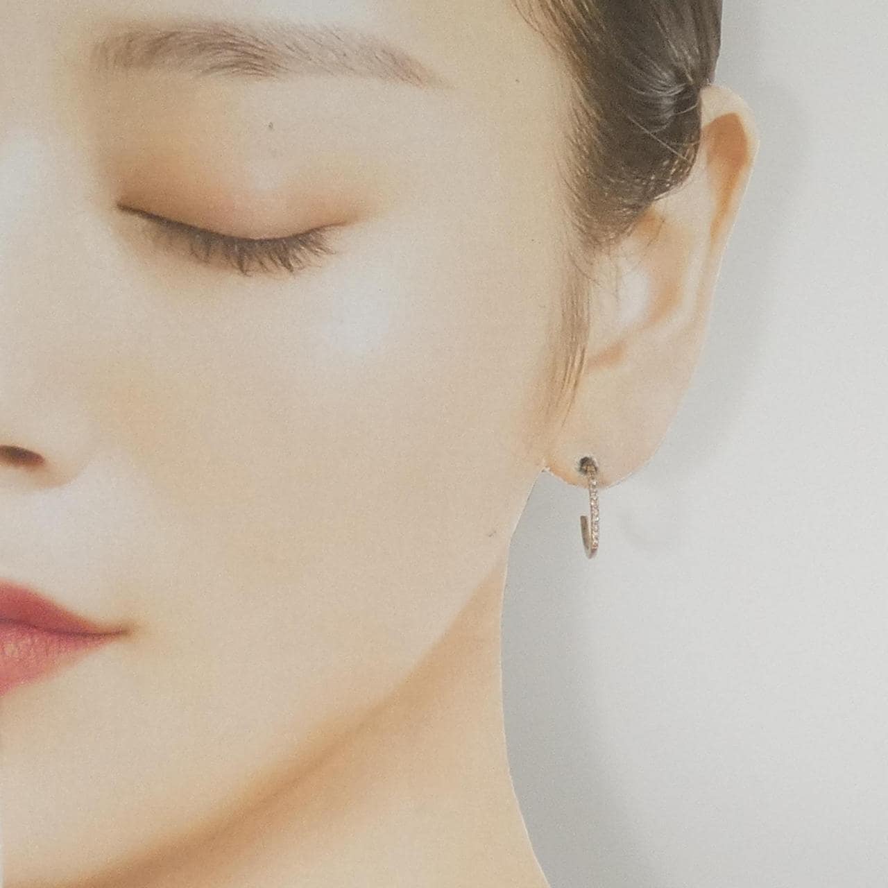 K10PG ダイヤモンド ピアス 0.12CT