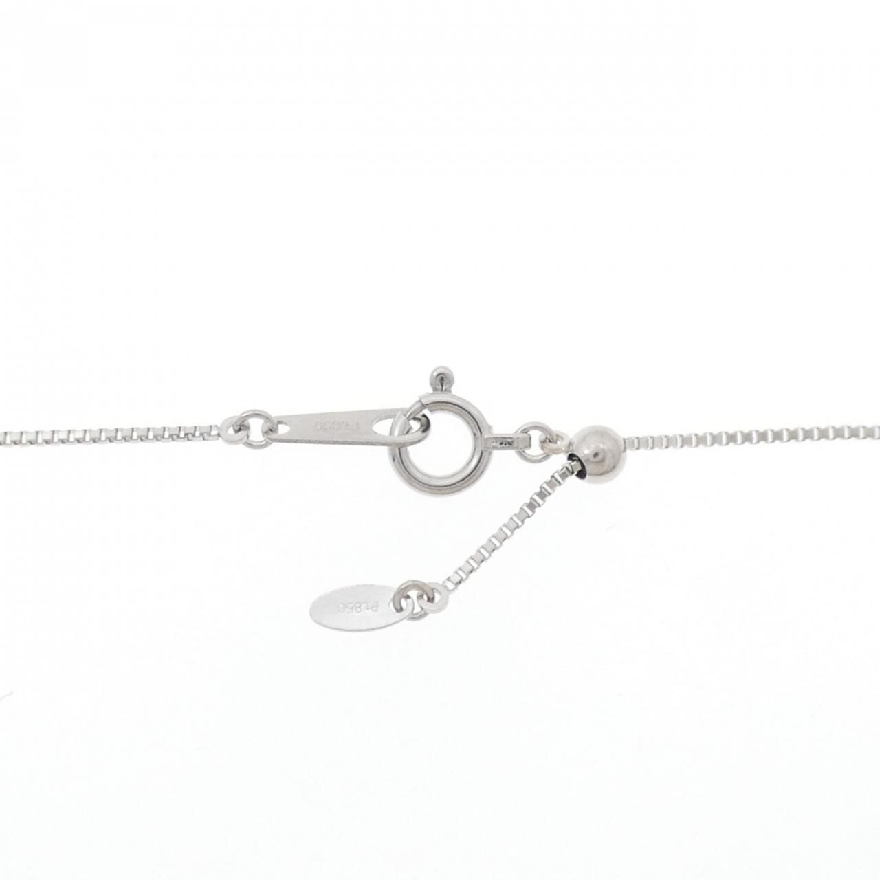K18/PT950/PT850 Diamond Necklace 0.88CT