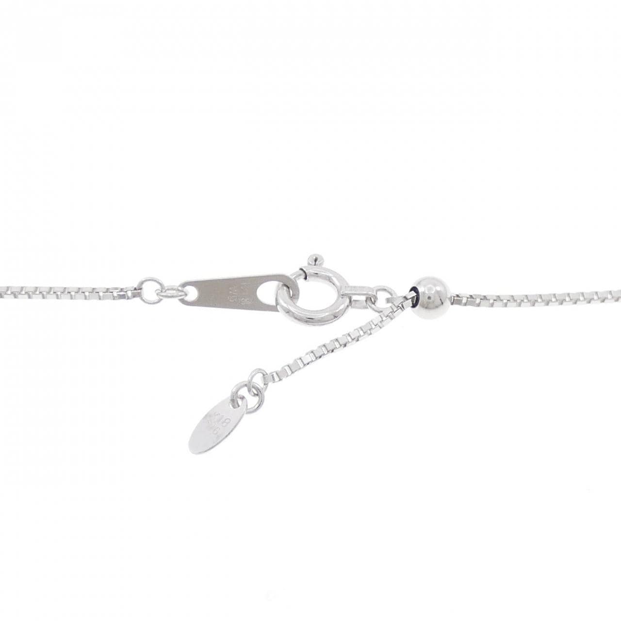 K18WG フラワー タンザナイト ネックレス 3.20CT