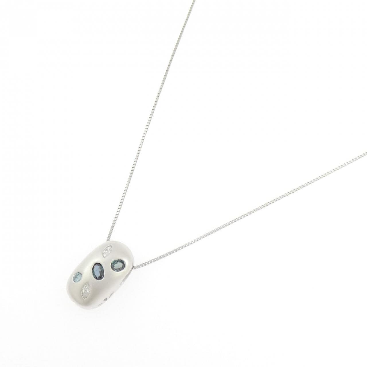 PT900/PT850 アレキサンドライト ネックレス 0.28CT