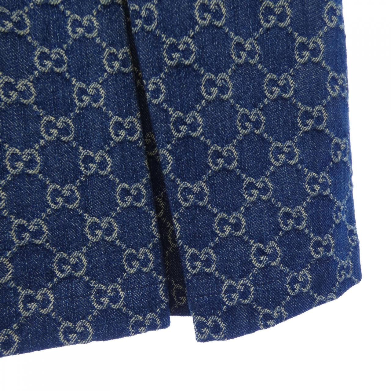 グッチ GUCCI ウォッシュド オーガニックデニムスカート 651415 XDBLL スカート