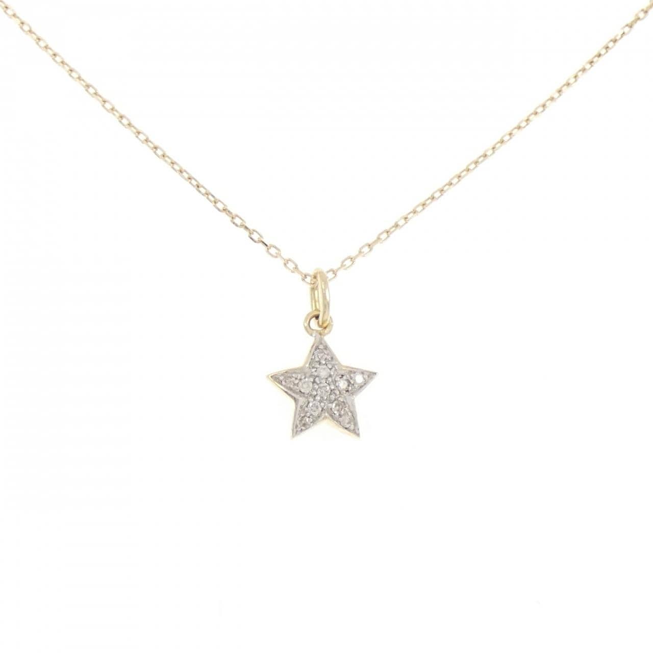 K10YG ダイヤモンド ネックレス 0.05CT