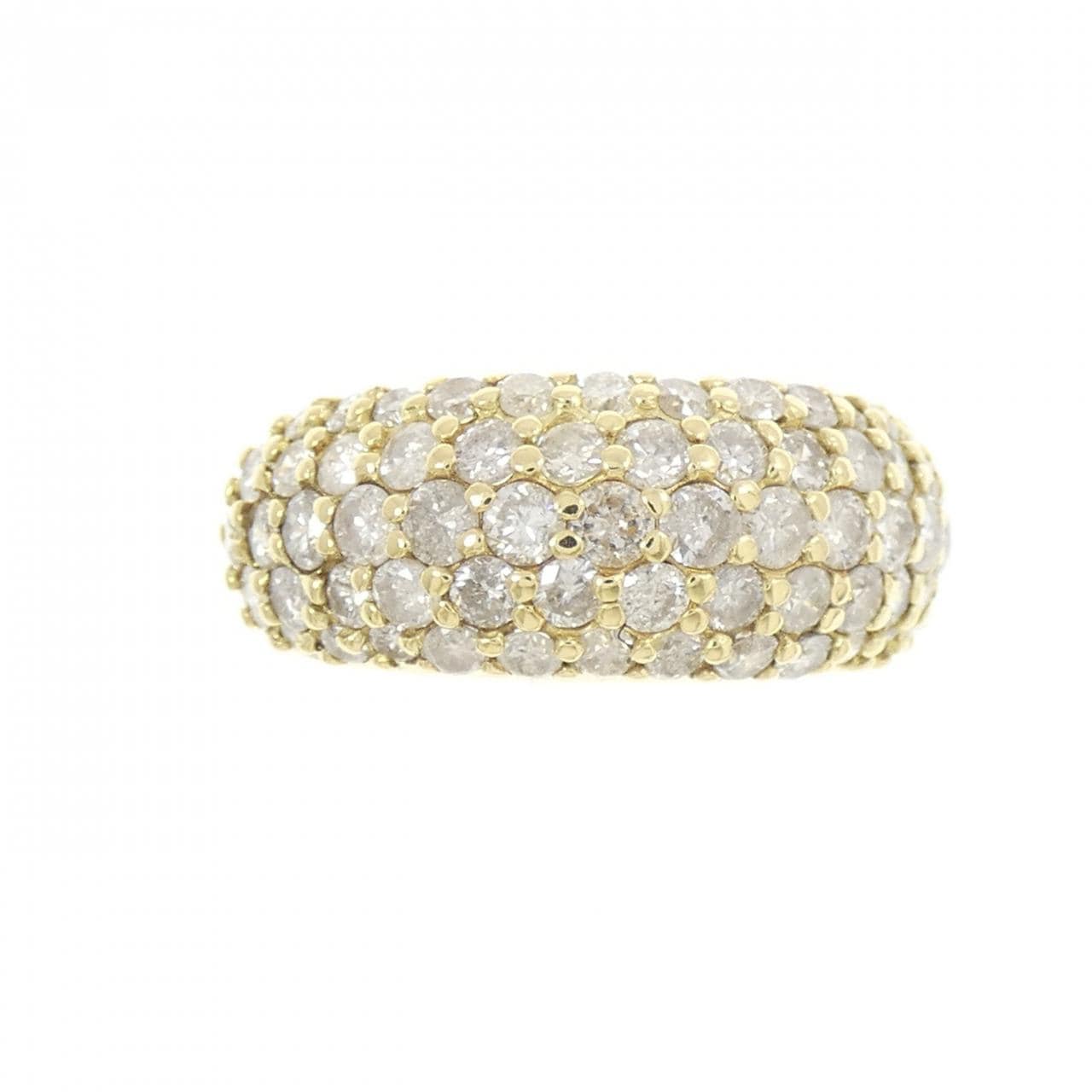 K18YG パヴェ ダイヤモンド リング 2.00CT