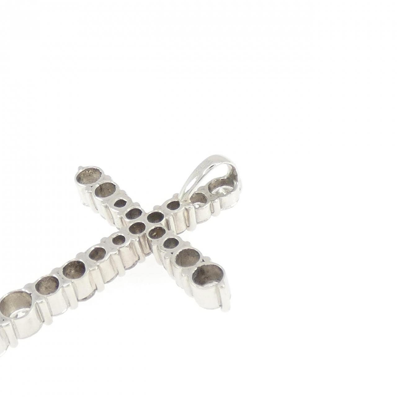 PT900 クロス ダイヤモンド ペンダント 3.37CT