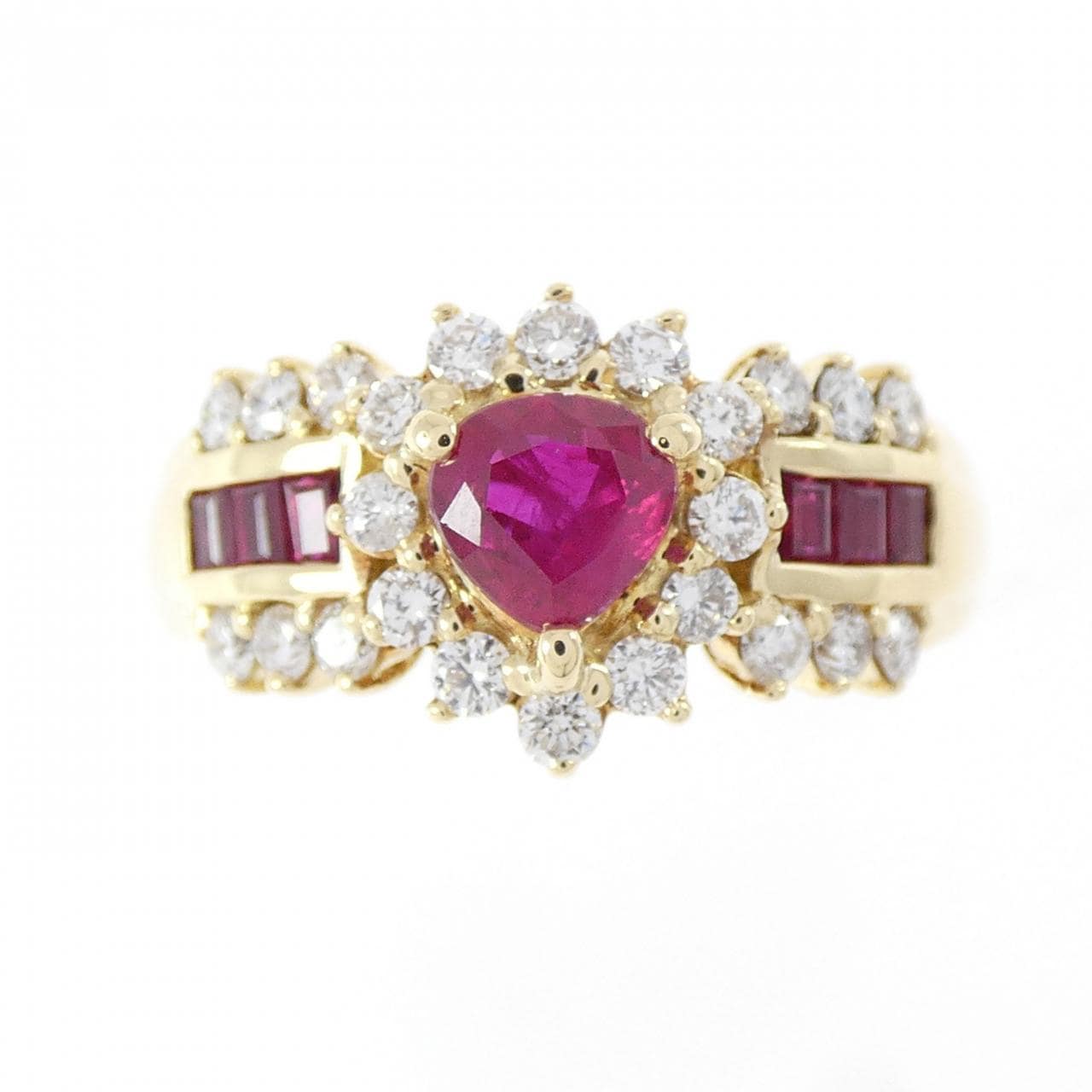 K18YG ルビー リング 1.01CT