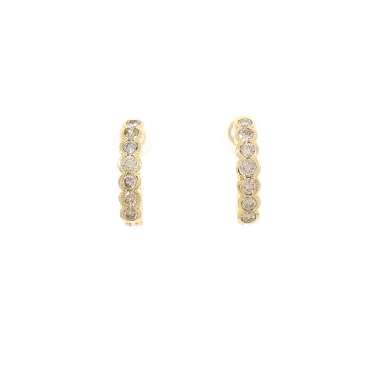 K18YG ダイヤモンド イヤリング 0.40CT