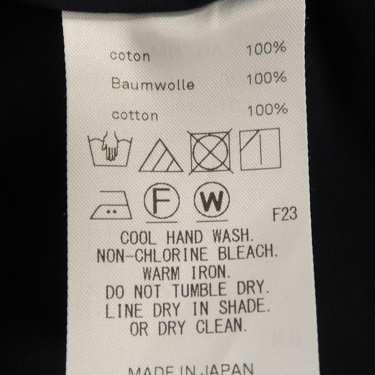 エイトン ATON S／Sシャツ