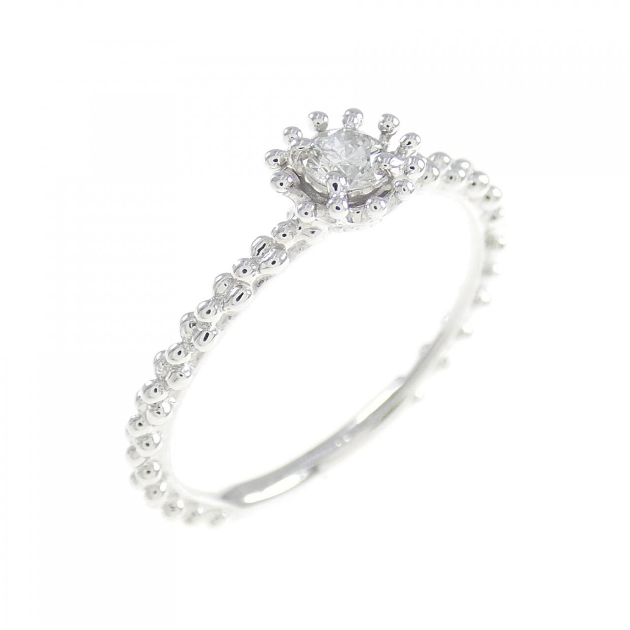 コメ兵｜K18WG ダイヤモンド リング 0.10CT｜ジュエリー｜リング