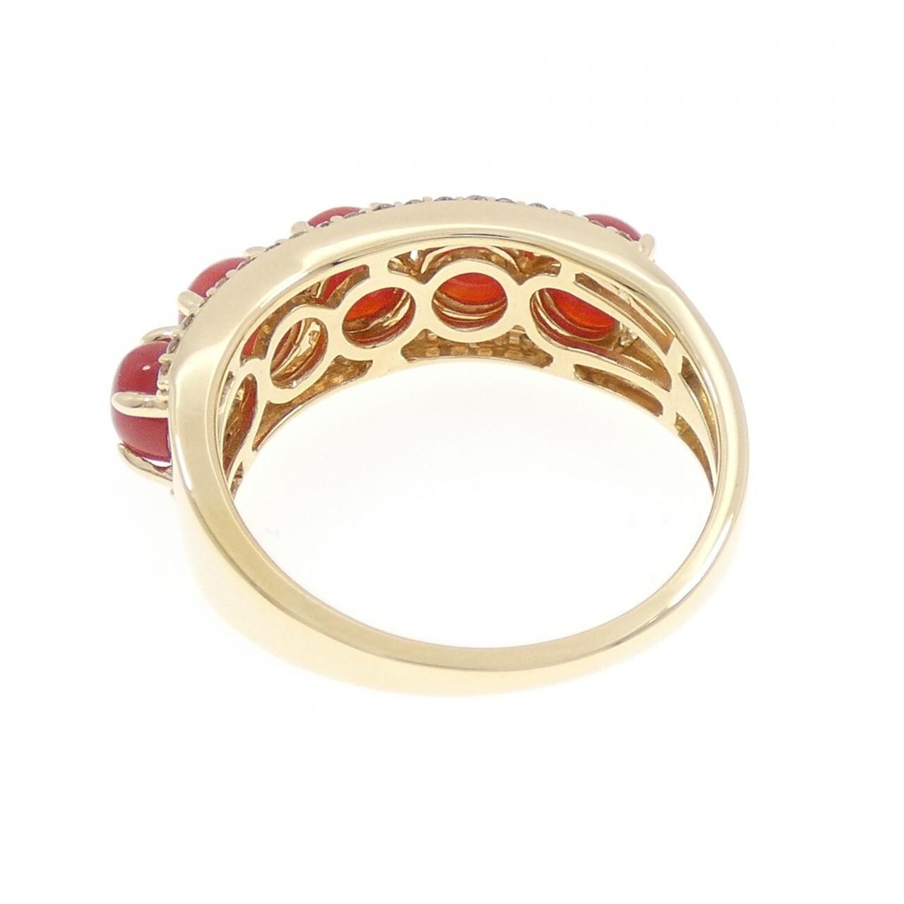 ジーエスティービー サンゴ リング 1.50CT