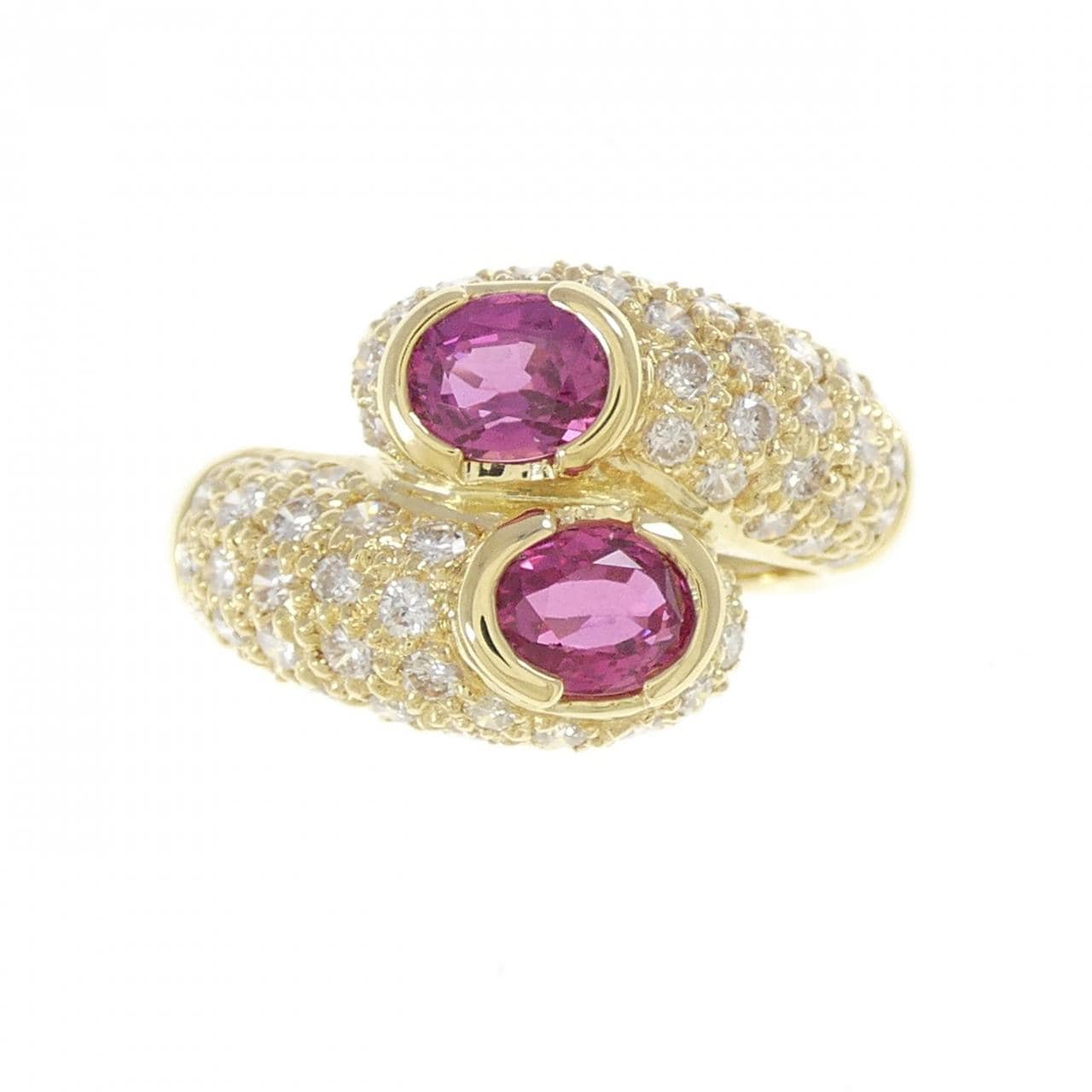 K18YG ルビー リング 1.53CT