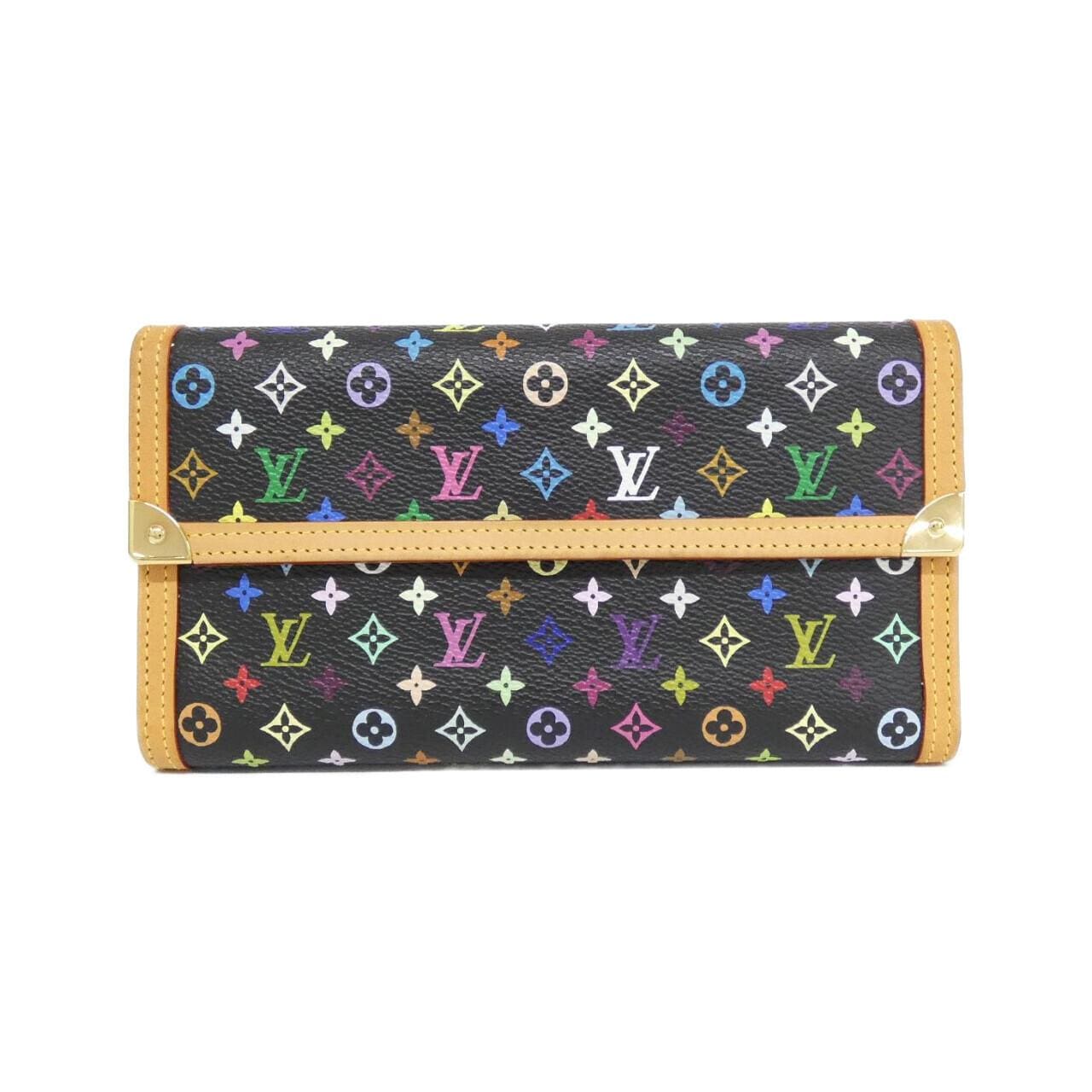 ルイヴィトン マルチカラー ポルト トレゾール インターナショナル M92658 財布