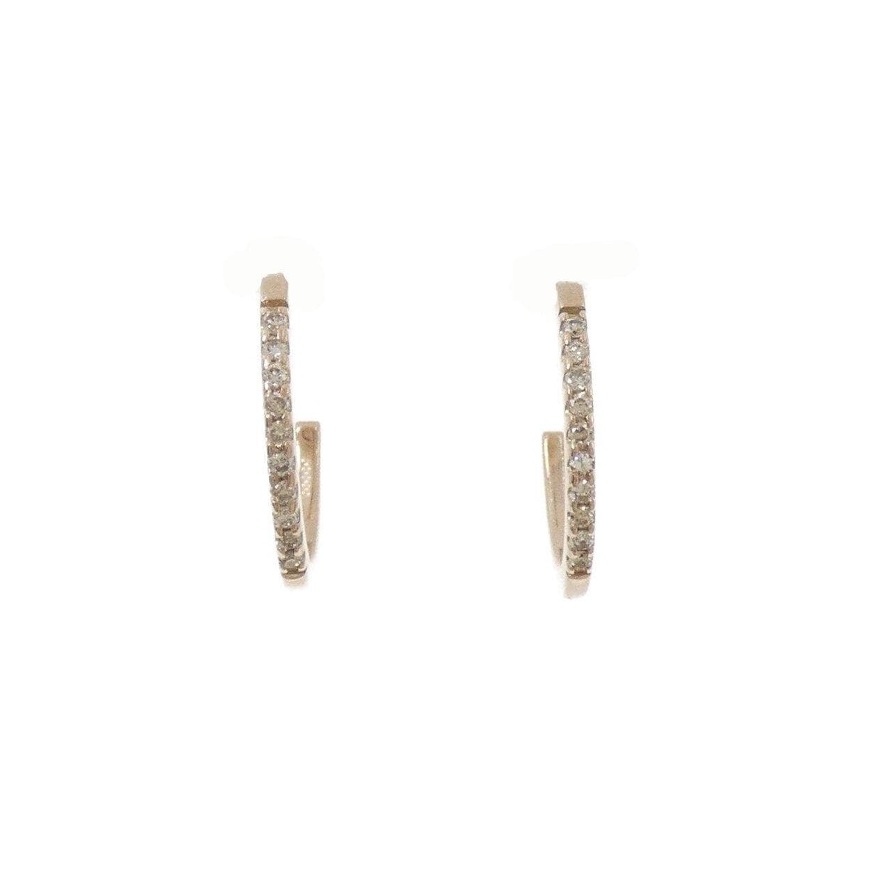 K10PG ダイヤモンド ピアス 0.12CT