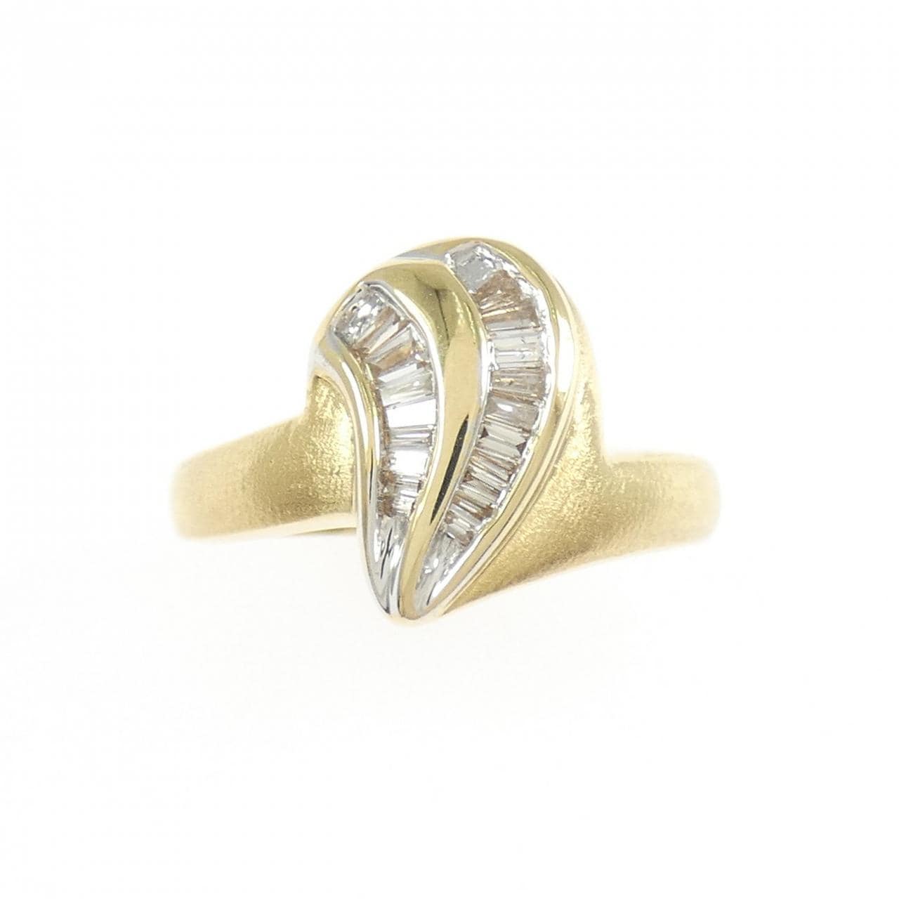 K18YG/K18WG ダイヤモンド リング 0.16CT