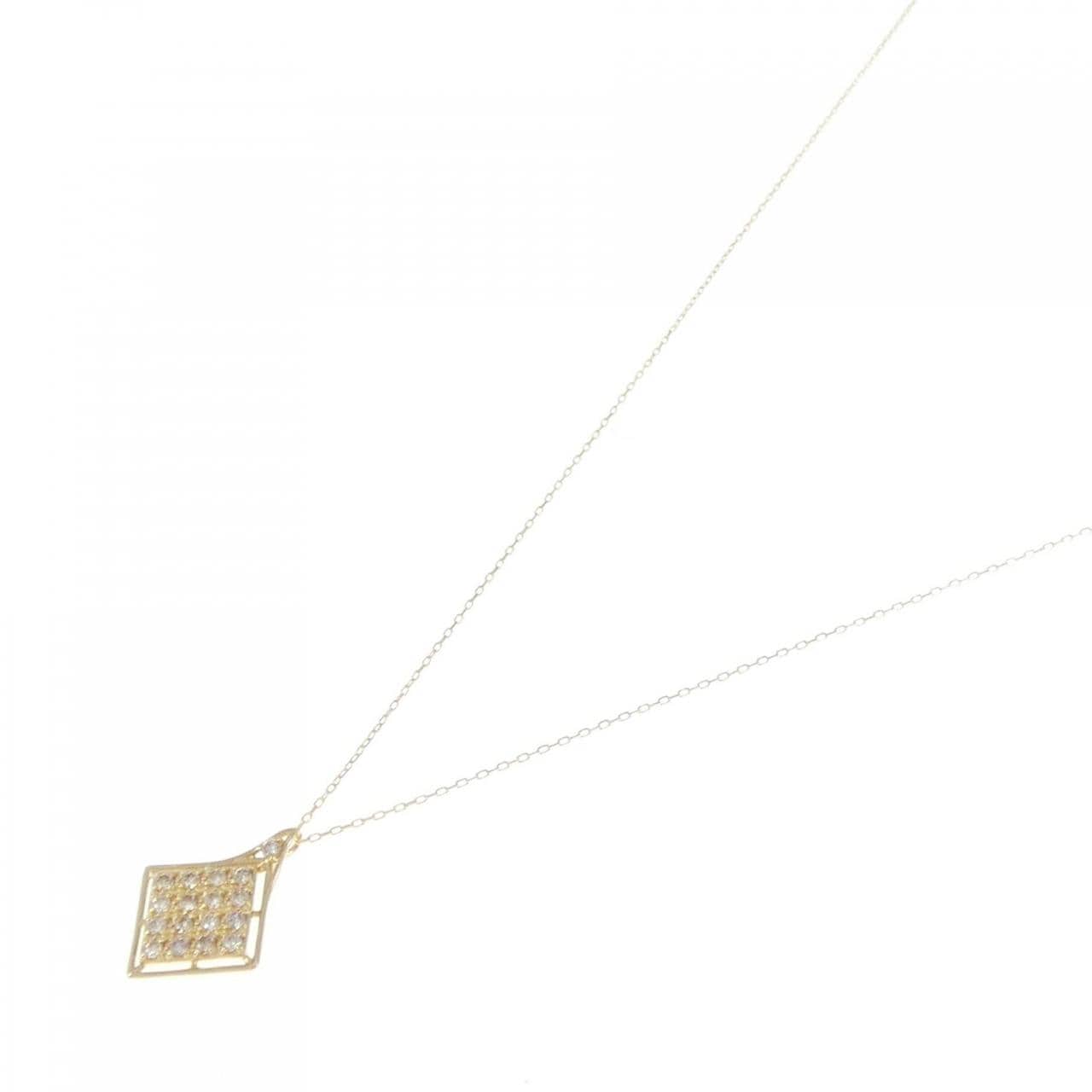 [BRAND NEW] K18YG Diamond necklace 0.20CT