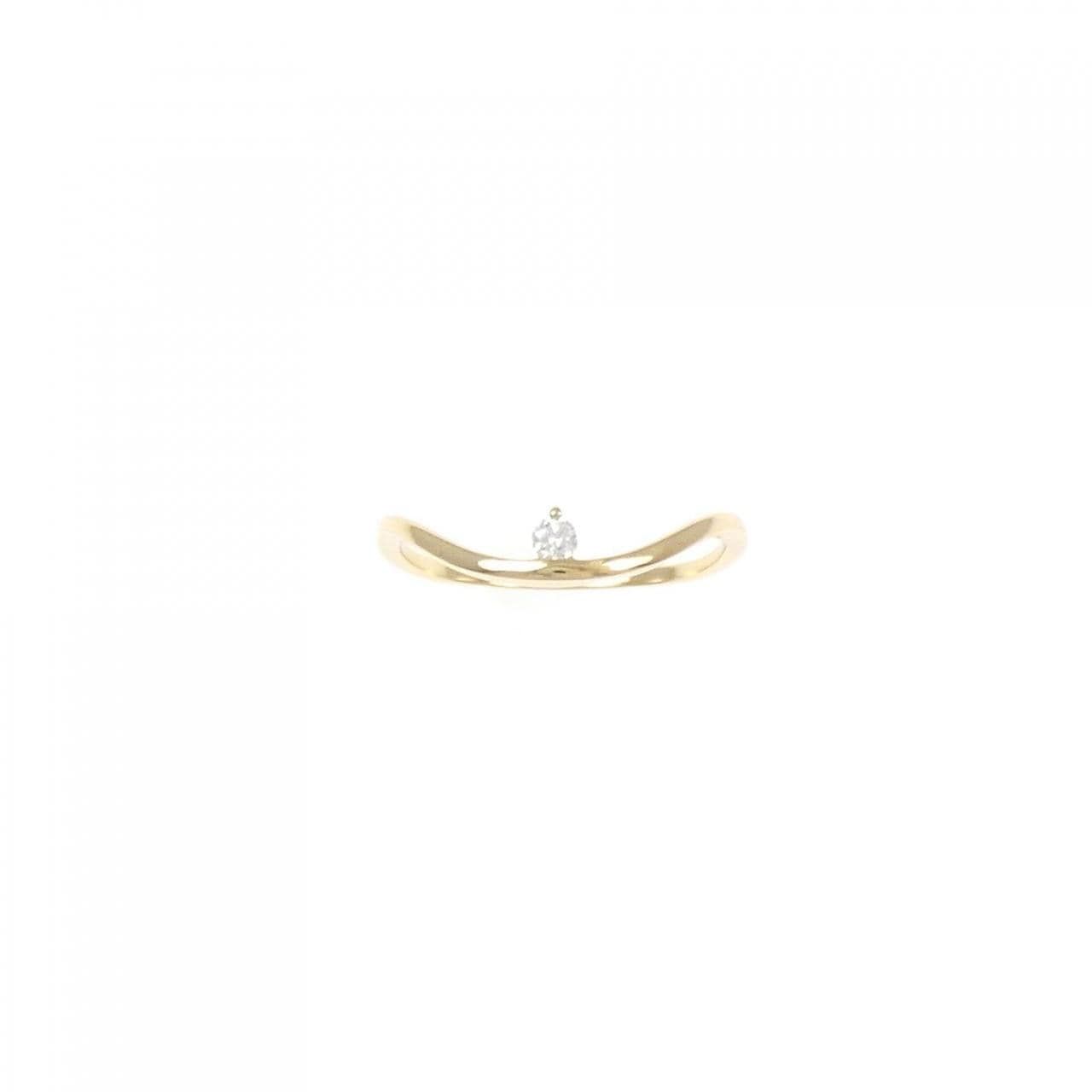 [Remake] K18YG Diamond Ring 0.03CT