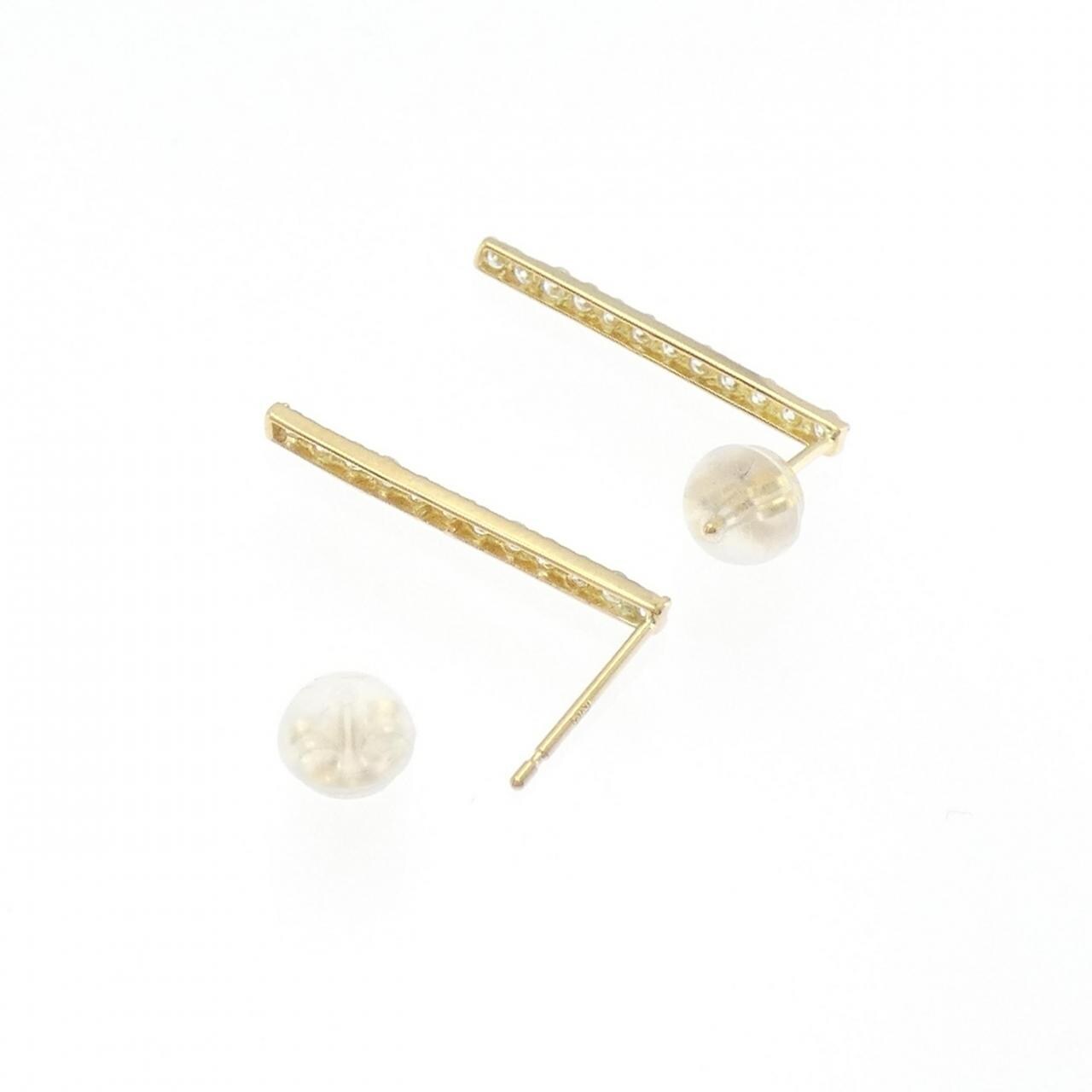 【リメイク】K18YG ダイヤモンド ピアス 0.40CT