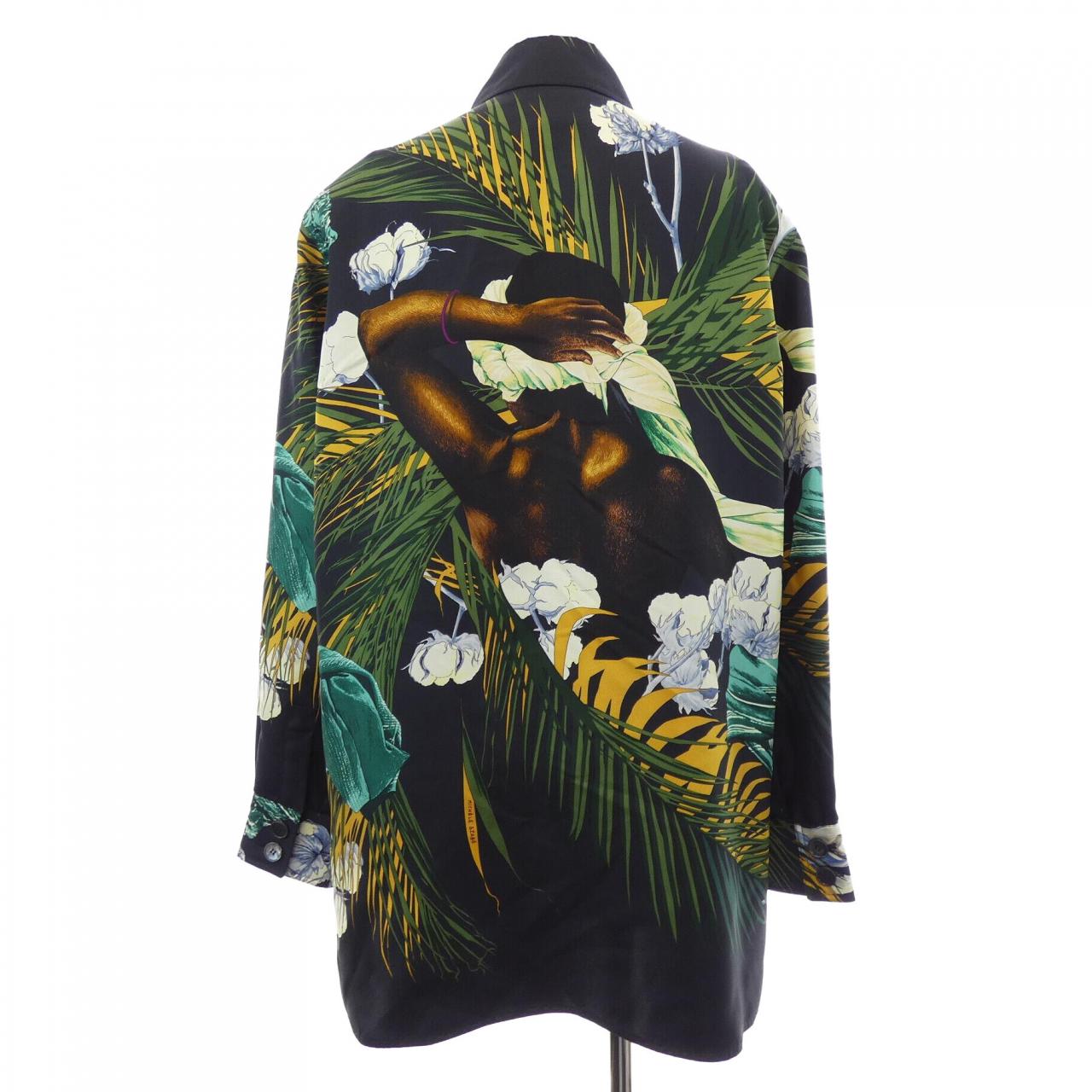 【ヴィンテージ】エルメス HERMES TURBANS DES REINES ツイルレーヌ. シャツ