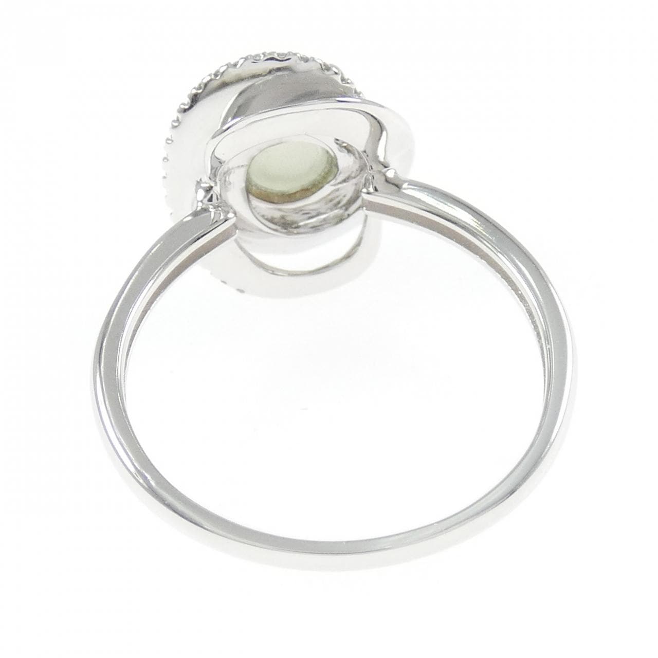 K18WG カラーストーン リング