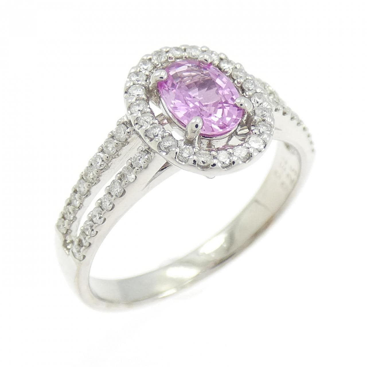 K18WG サファイヤ リング 0.54CT