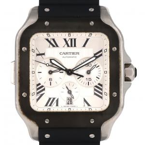 【ノーメンテナンス特価】カルティエ サントス･ドゥ･カルティエクロノグラフ XL WSSA0017 SS 自動巻