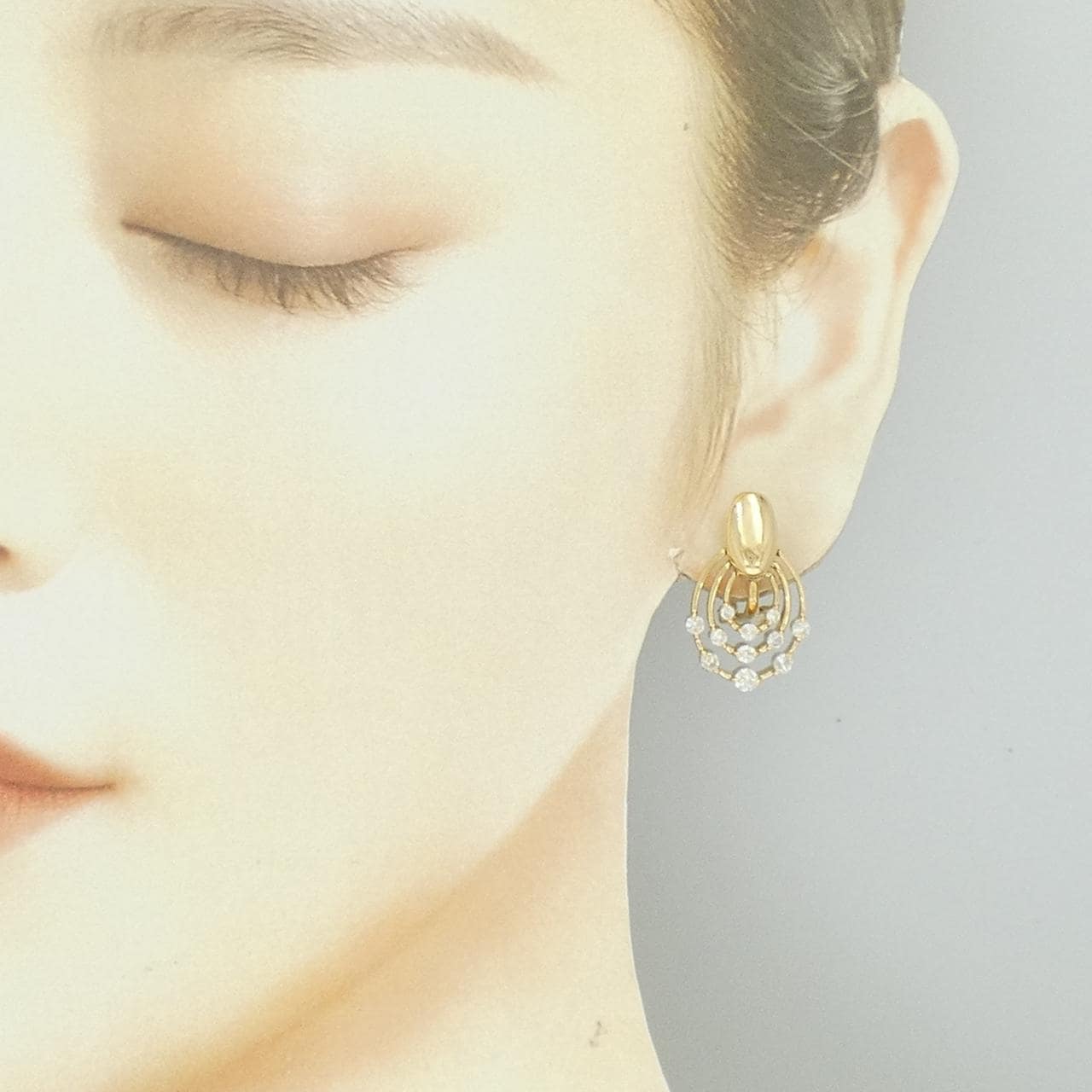 K18YG ダイヤモンド イヤリング 1.00CT