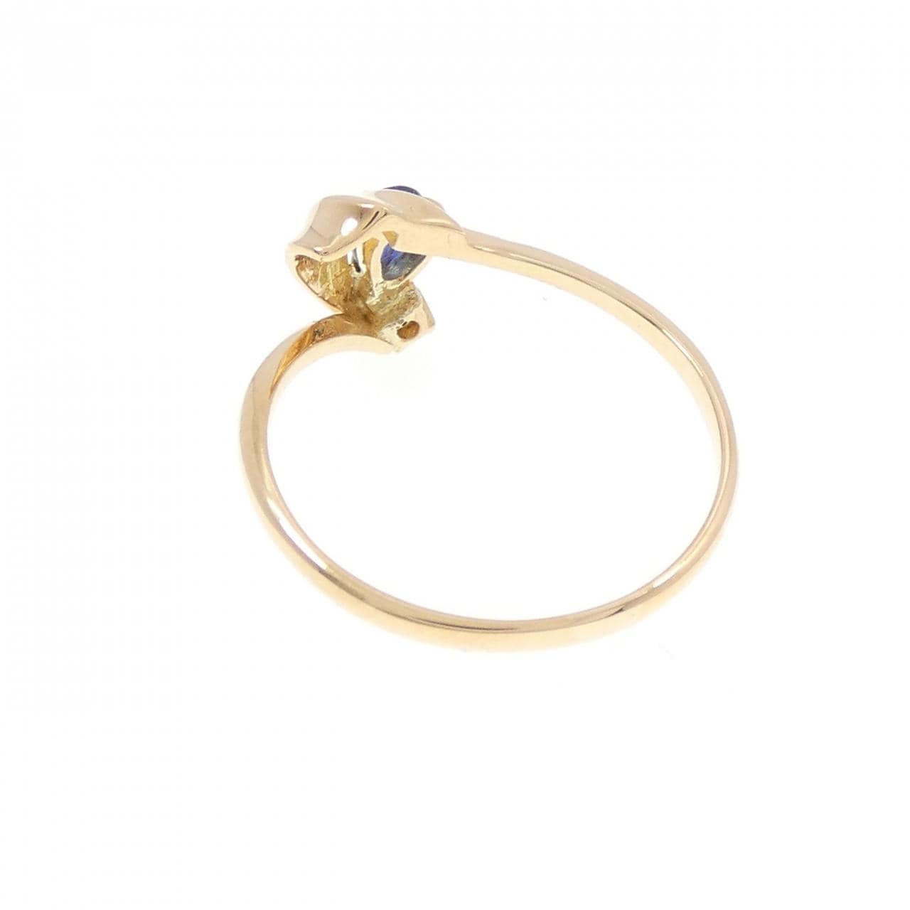 K18YG サファイヤ リング 0.19CT