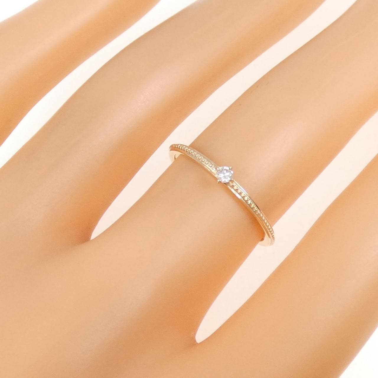 アガット ダイヤモンド リング 0.03CT