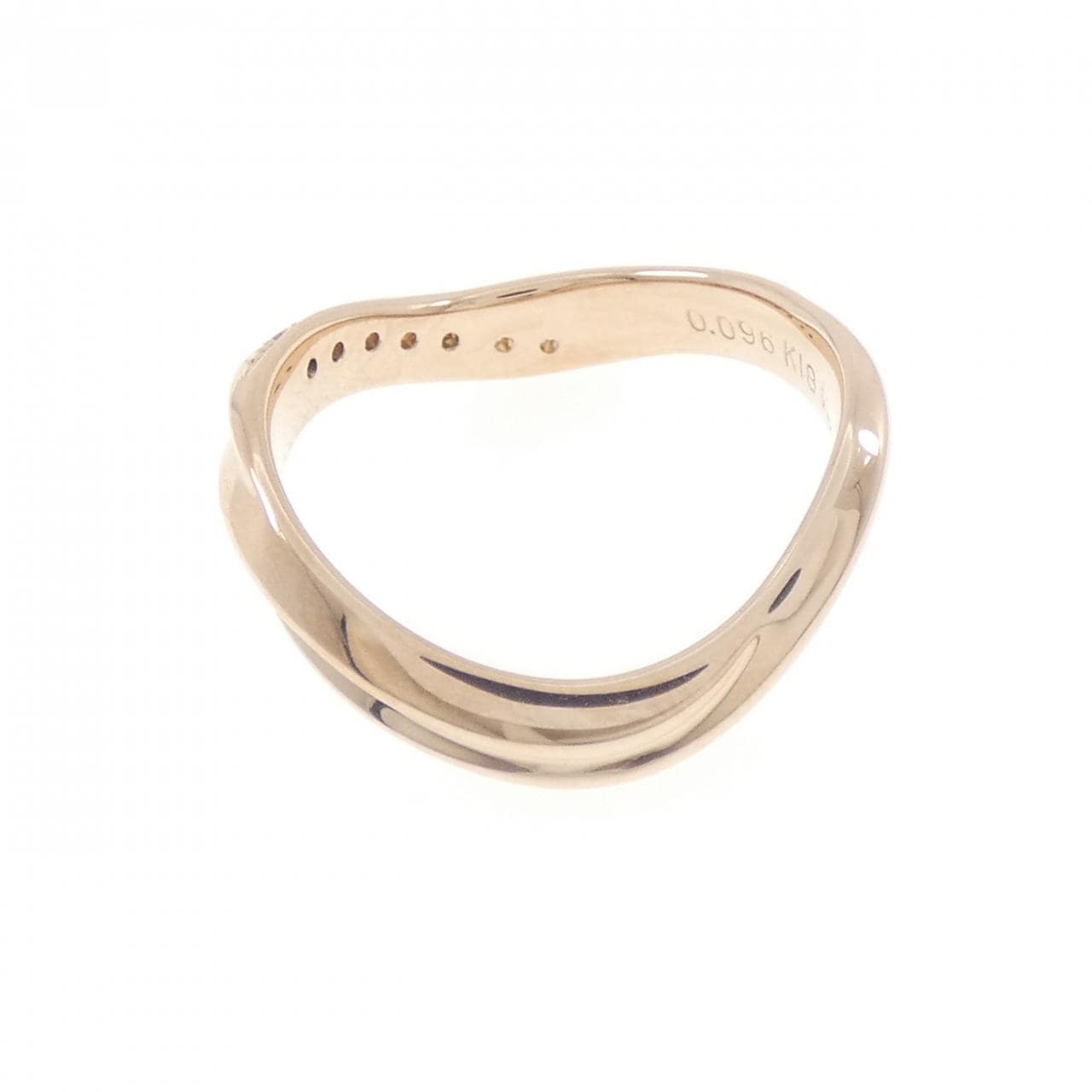 K18PG ダイヤモンド リング 0.096CT