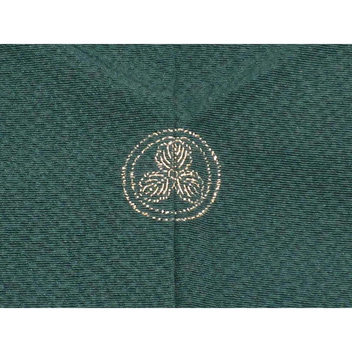 【未使用品】色無地　丸に三ツ柏