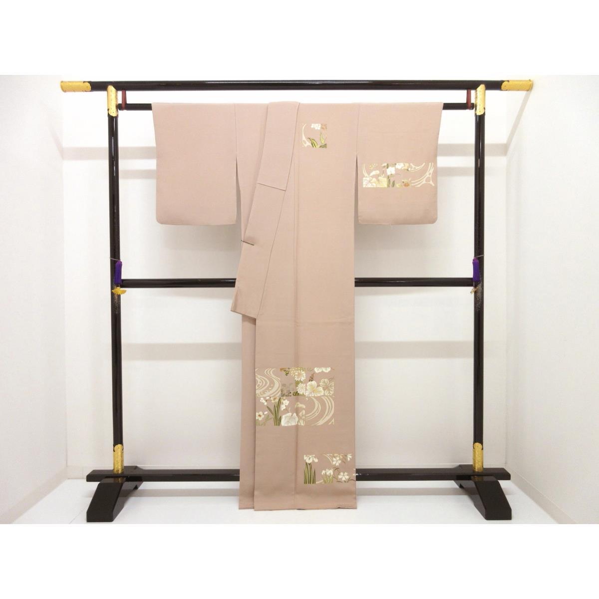 訪問着　友禅金彩加工　刺繍入り