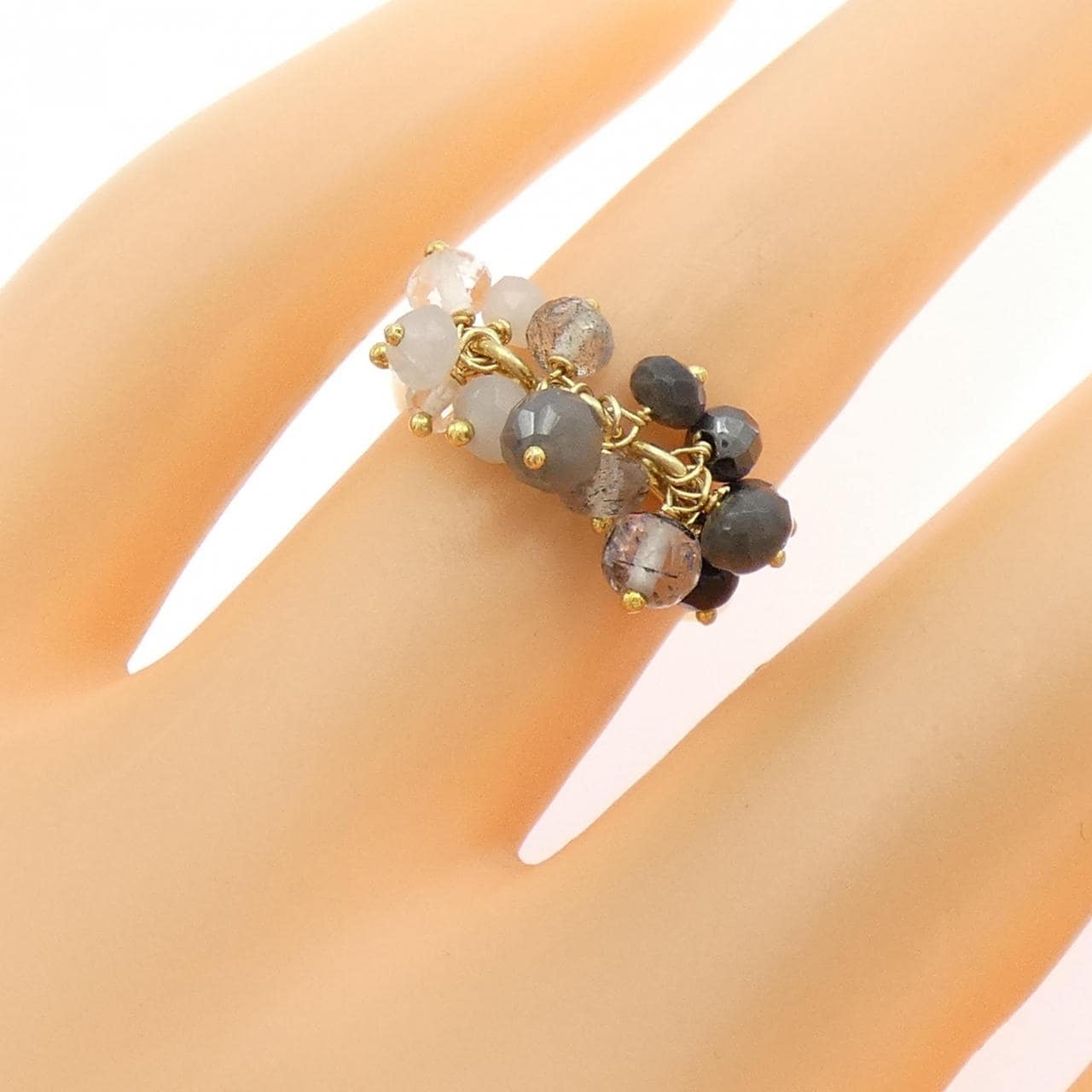 K18YG カラーストーン リング