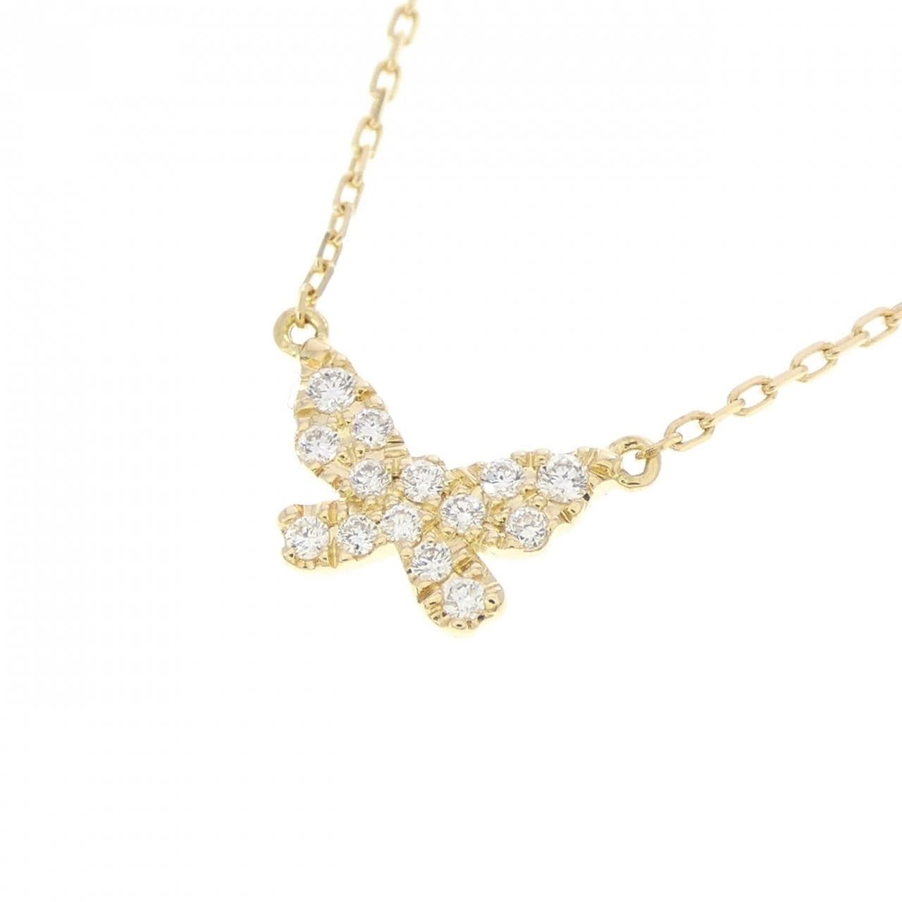 アーカー バタフライ ネックレス 0.06CT