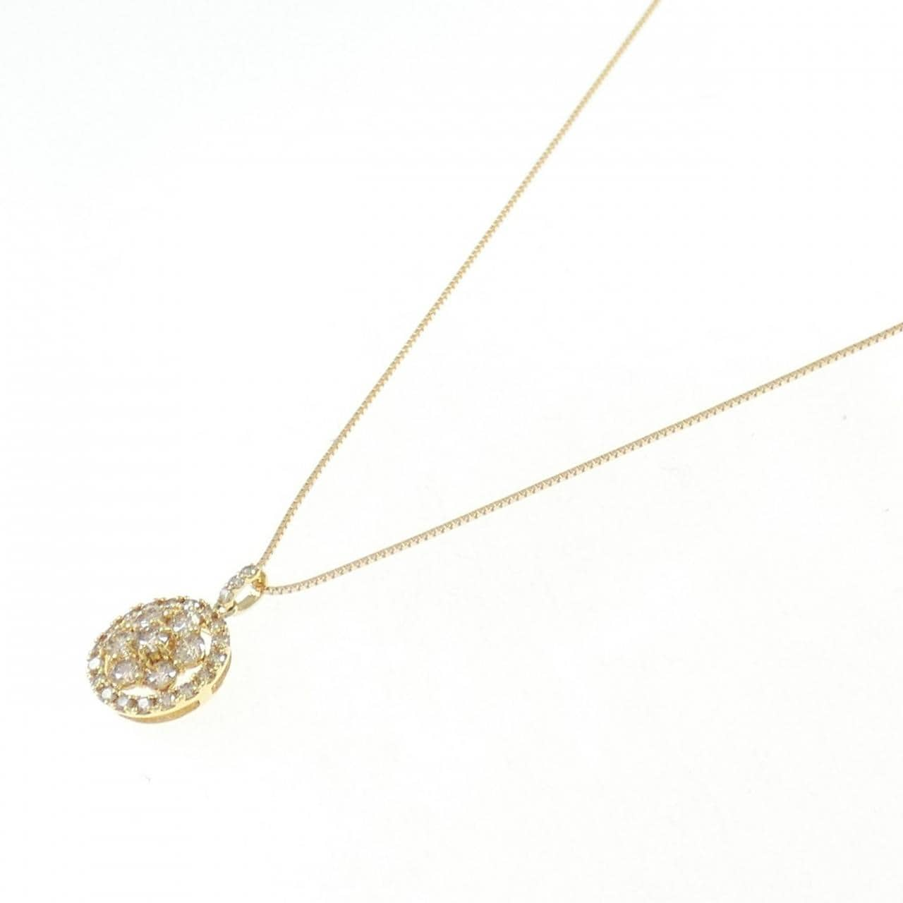 [BRAND NEW] K18YG Diamond necklace 0.70CT