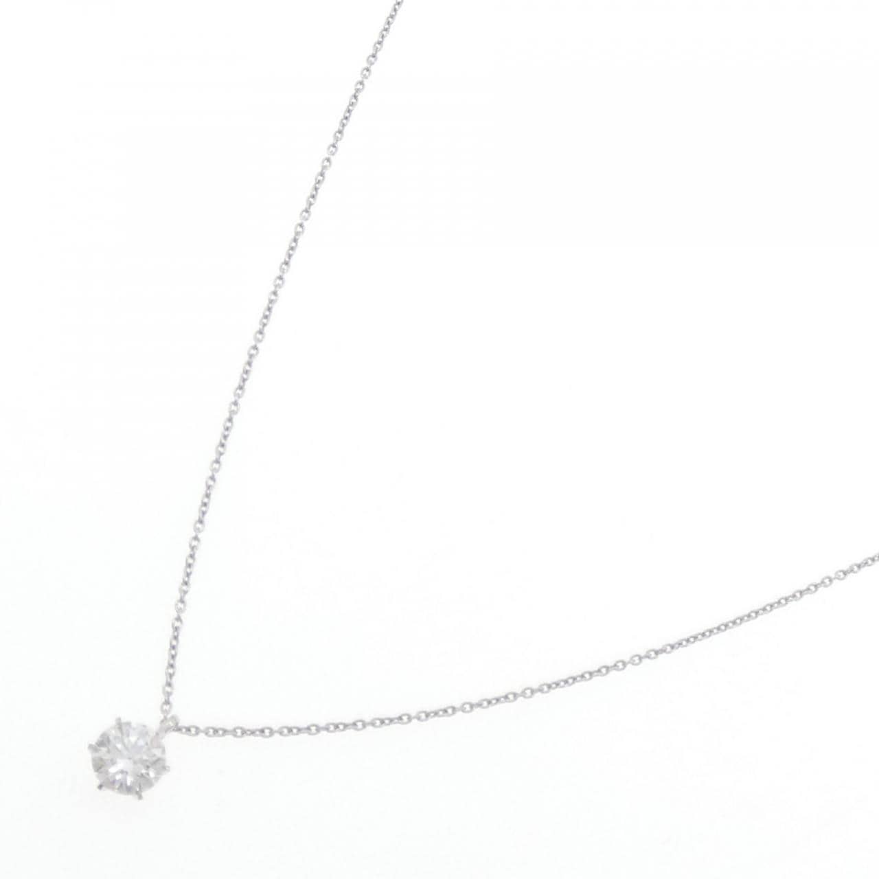 【リメイク】PT900/PT850 ダイヤモンド ネックレス 0.538CT D SI1 EXT H&C