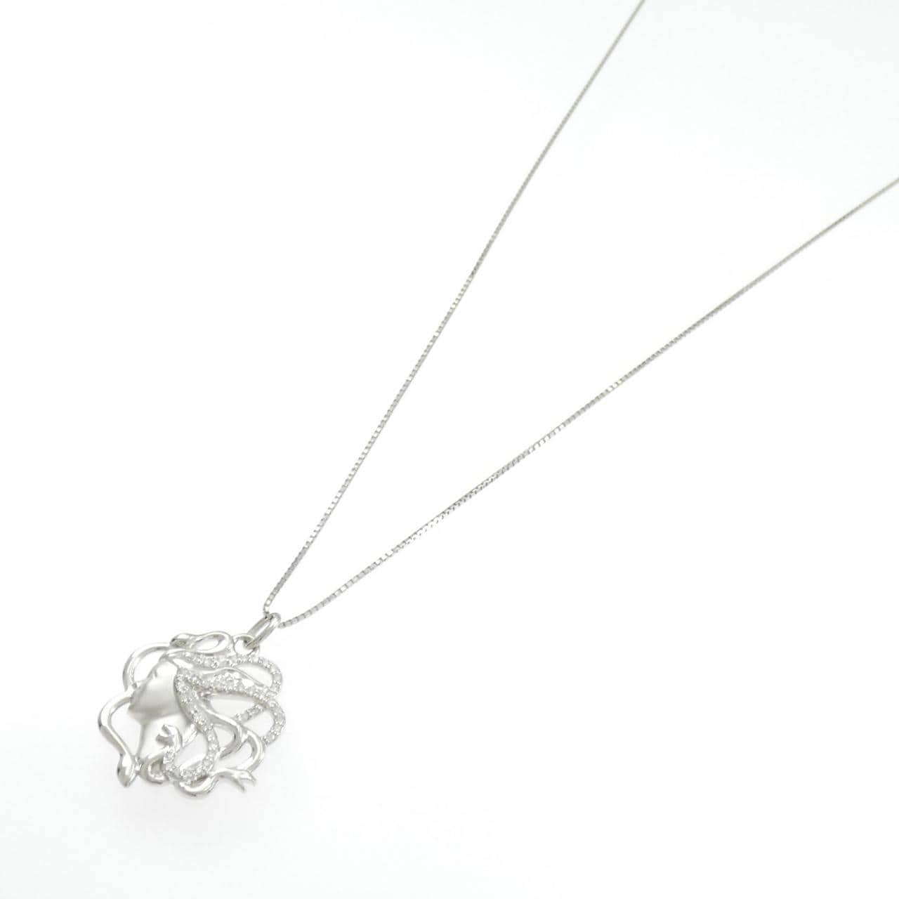 PT900/PT850 ダイヤモンド ネックレス 0.16CT