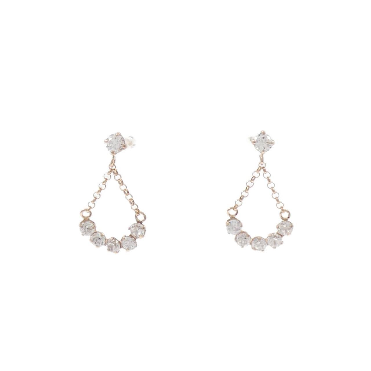 K10PG キュービック ピアス