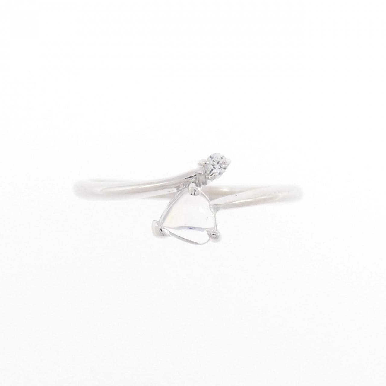 K18WG ムーンストーン リング