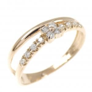 K18PG ダイヤモンド リング 0.12CT