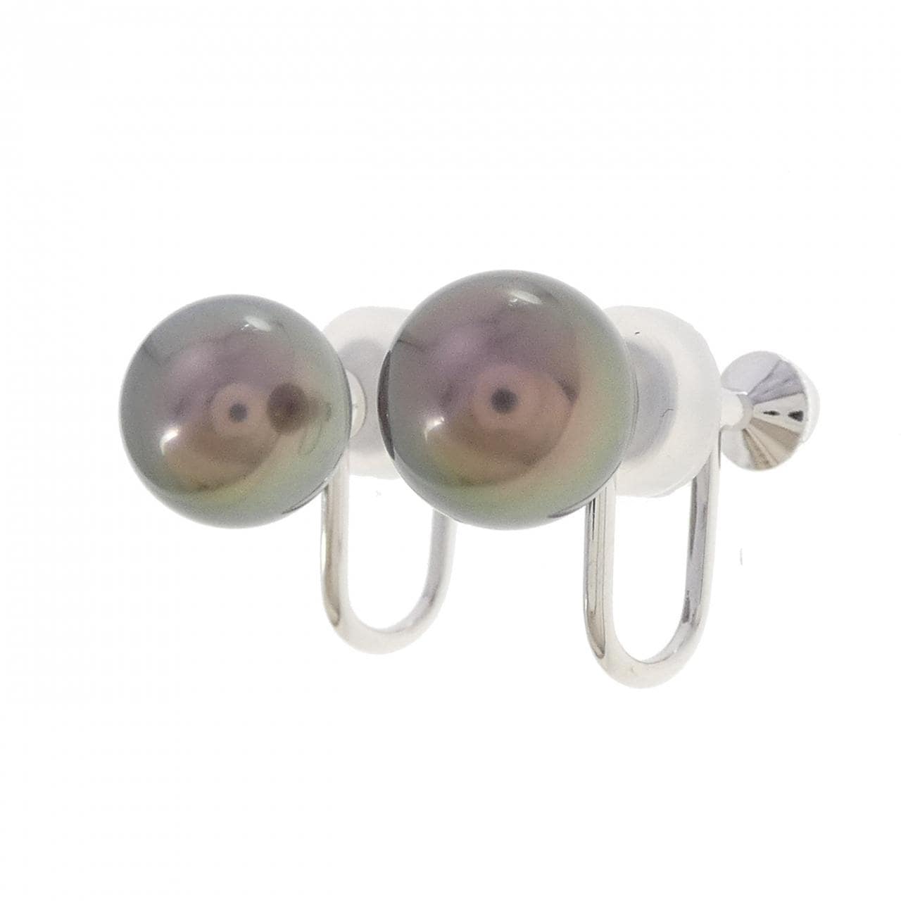 ミキモト 黒蝶パール イヤリング 9.5mm